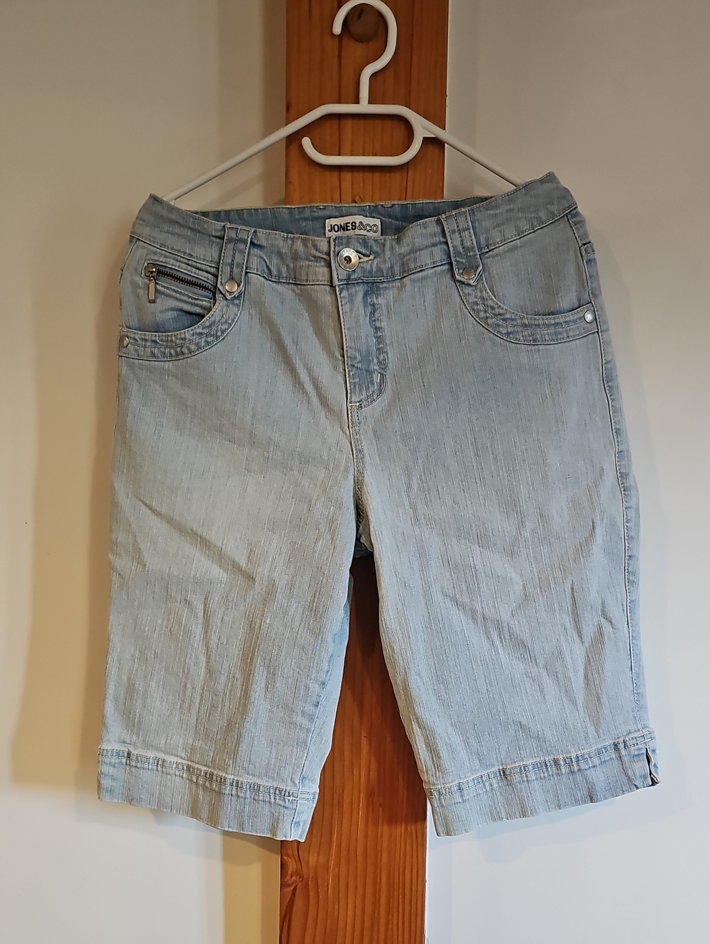 Jones & Co Light Blue Denim Bermuda Shorts